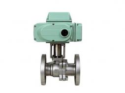 三片式电动法兰球阀